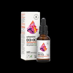 Кости и зъби - Витамин D3 + K2, 30 ml капки Aura Herbals