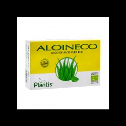 Сок от алое вера органик (без алоин) - Aloin Eco Zumo de Aloe Vera Eco /Sin Aloina/ Plantis®, 20 ампули