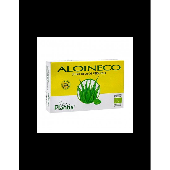 Сок от алое вера органик (без алоин) - Aloin Eco Zumo de Aloe Vera Eco /Sin Aloina/ Plantis®, 20 ампули