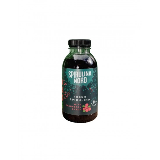 Свежа спирулина & червена боровинка - Spirulina Nord, Сироп 330 ml, 14 дози