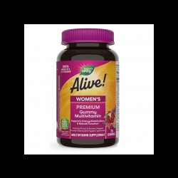 Alive! Women's Premium Gummies Multivitamin / Алайв! Премиум мултивитамини за жени, 75 желирани таблетки Nature’s Way