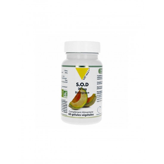 Клетъчно здраве - Супер Оксид Дисмутаза - S.O.D (Super Oxide Dismutase), 20 mg x 60 капсули