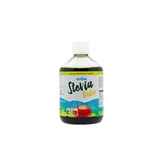 Течна стевия, с аромат на дулче де лече и ванилия Steviola®, 500 ml