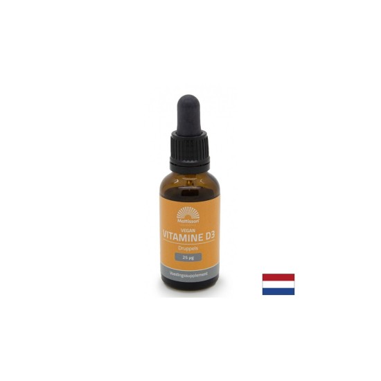 Грижа за костите - Витамин D3 Веган, 25 µg х 25 ml капки
